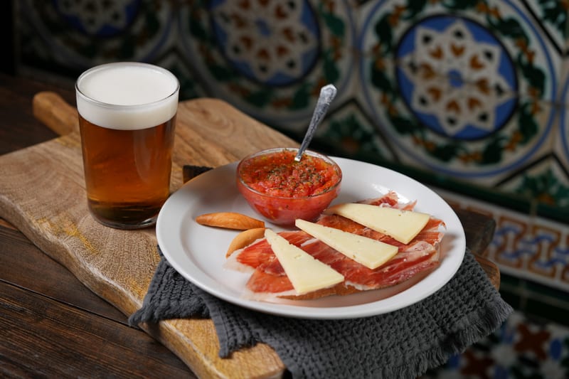 Mixta de jamón ibérico y queso semicurado